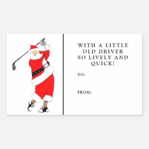 Golf Christmas Gift Tags