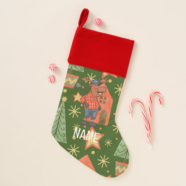 Golf Christmas Golfer  Stocking (Front)