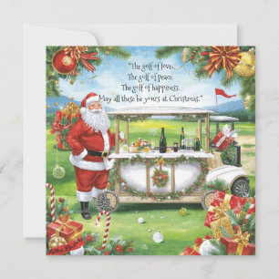 Golf Christmas Holiday Card