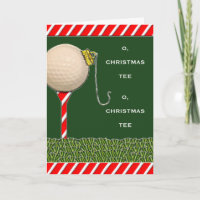 Golf Christmas Holiday Card