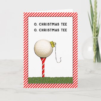 Golf Christmas Holiday Card | Zazzle