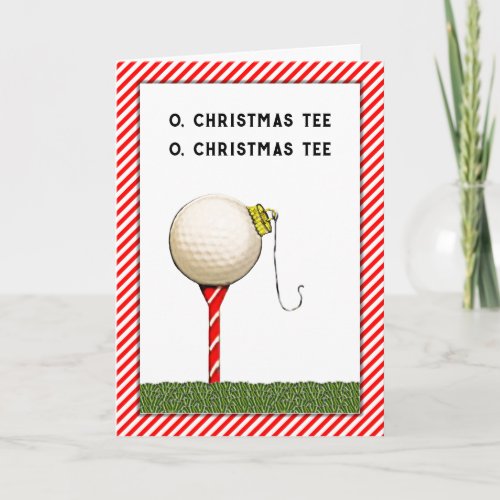 Golf Christmas Holiday Card