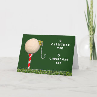 Golf Christmas Holiday Card