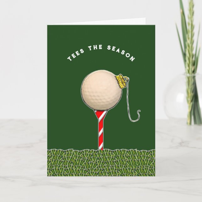 Golf Christmas Holiday Cards (Front)