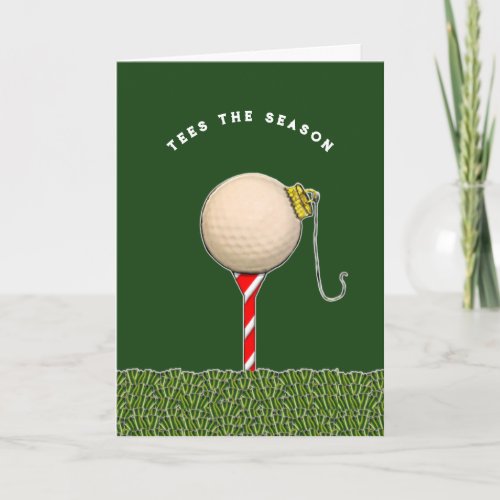 Golf Christmas Holiday Cards