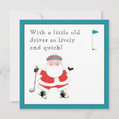 Golf Christmas Holiday Invitations (Front)