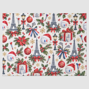 Golf Christmas in Paris France Tissue Paper