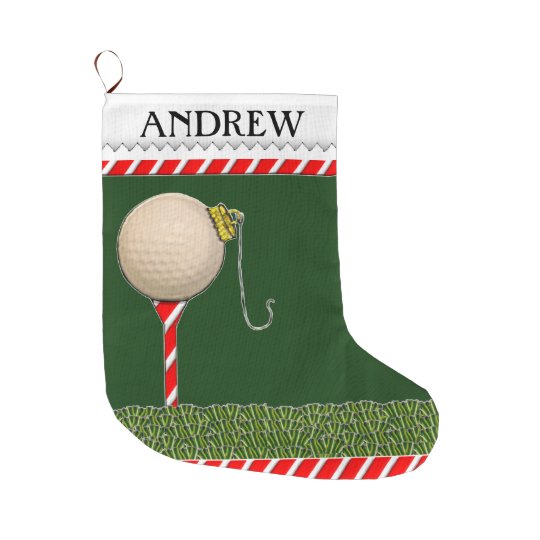 Golf Christmas Large Christmas Stocking  Zazzle.com