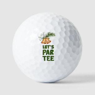 Golf Christmas Let Par tee for Golfer Golf Balls