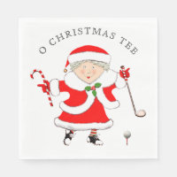 Golf Christmas Napkins