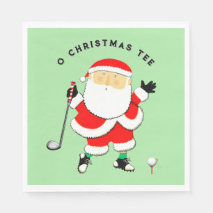 Golf Christmas Napkins