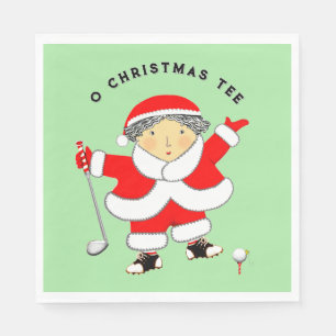 Golf Christmas Napkins