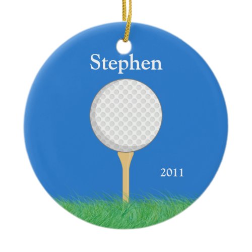 Golf Christmas Ornament