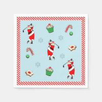 Golf Christmas party Napkins