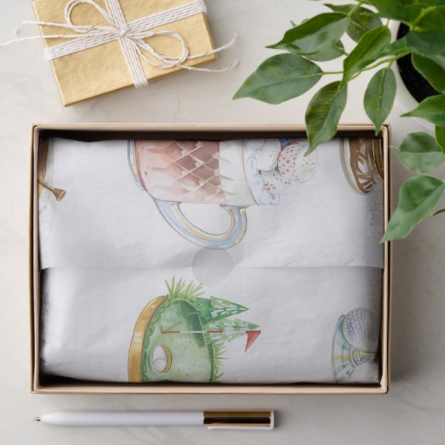 Golf Christmas Party with golf bakery themed Tissue Paper (Gift)