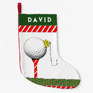 Golf Christmas Small Christmas Stocking