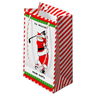 Golf Christmas Small Gift Bag