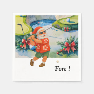Golf Christmas Summer July Hawaii themed Napkins