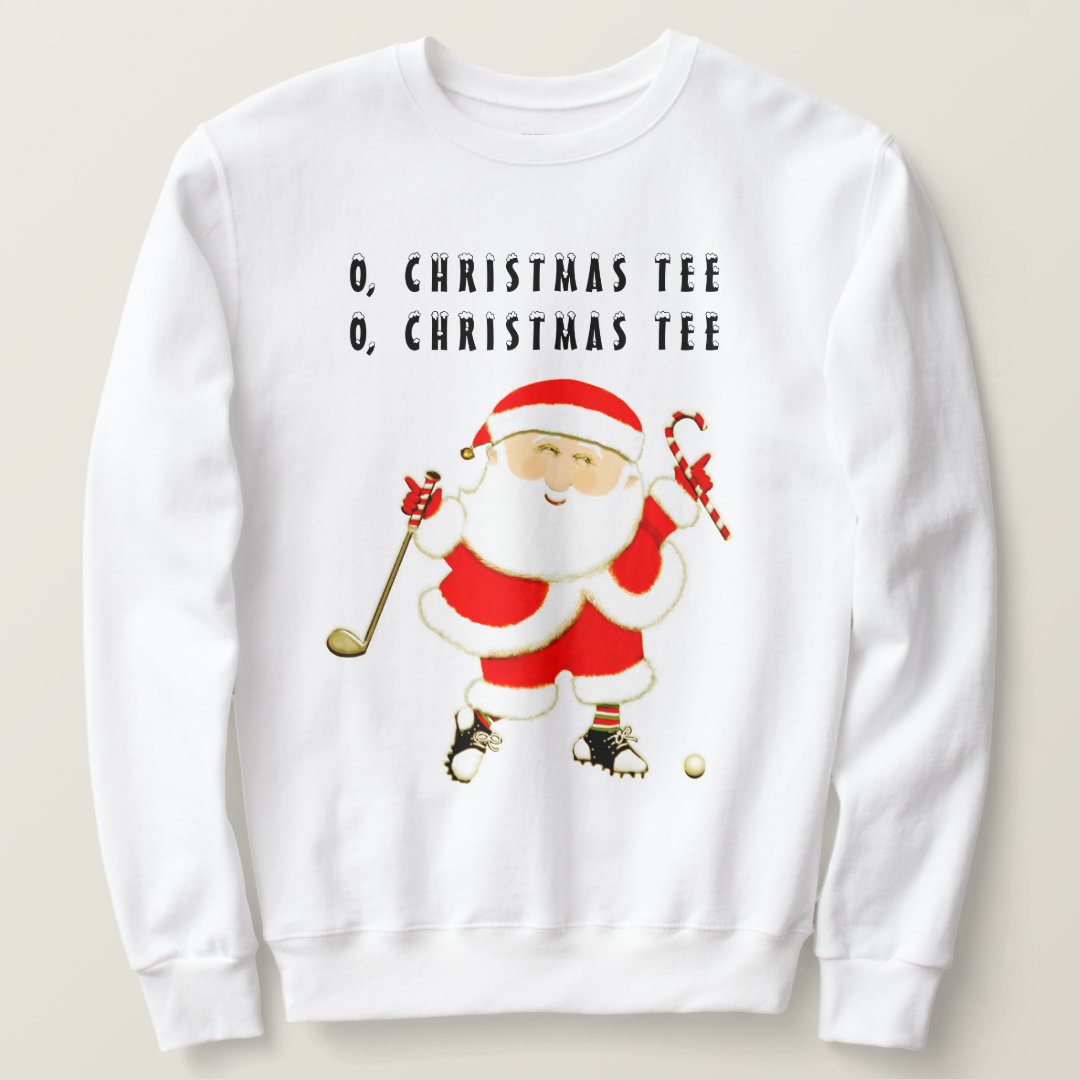 Golf Christmas Sweatshirt | Zazzle