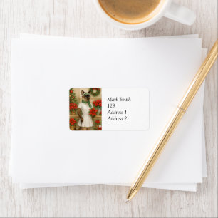 Golf Christmas themed for Cat Lover Golfer Golfing Label