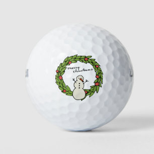 Golf Christmas themed for Golfer Balls