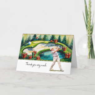 Golf Christmas themed for golfer thank you gifts