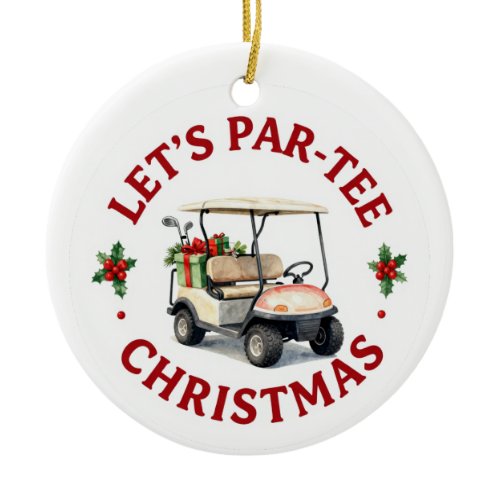Golf Christmas Themed for Tree Ornament