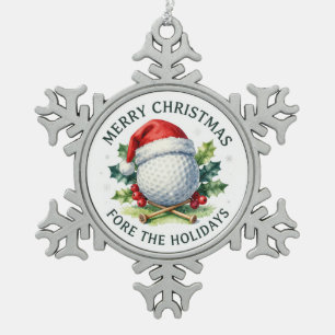 Golf Christmas Themed for Tree Ornament