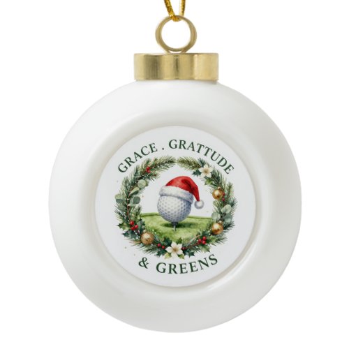 Golf Christmas Themed for Tree Ornament