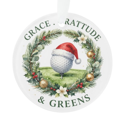 Golf Christmas Themed for Tree Ornament