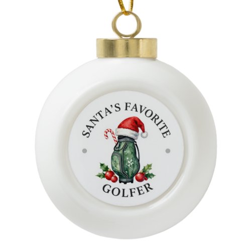 Golf Christmas Themed for Tree Ornament
