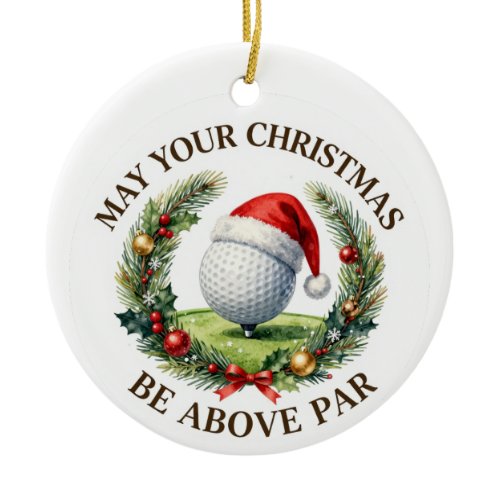 Golf Christmas Themed for Tree Ornament