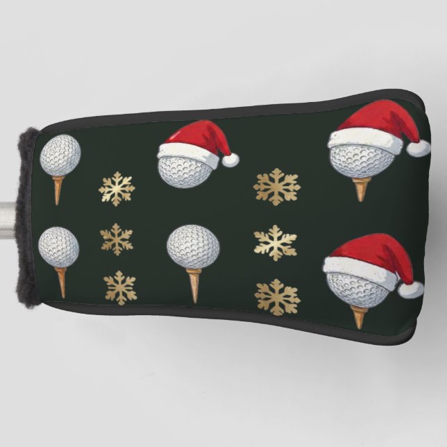 Golf Christmas themed Head Cover (Front)
