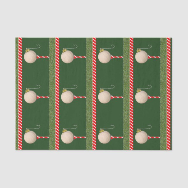 Golf Christmas Tissue Paper (Front)