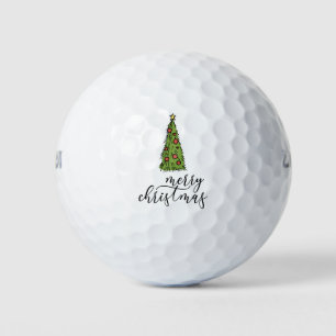 Golf Christmas Tree Merry Christmas Balls