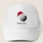 Golf Christmas Trucker Hat at Zazzle