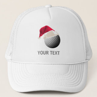 golf christmas trucker hat
