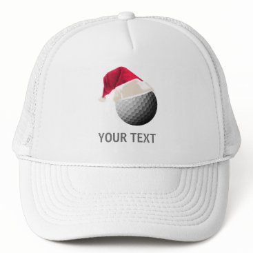 golf christmas trucker hat