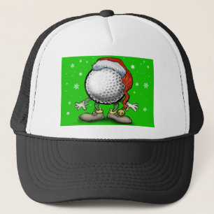 Golf Christmas Trucker Hat