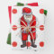 Golf Christmas with ball and iron for golfer 