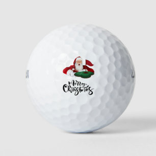 Golf Christmas with Santa Claus Balls