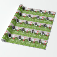Golf Christmas with Santa golf ball and tee Wrapping Paper