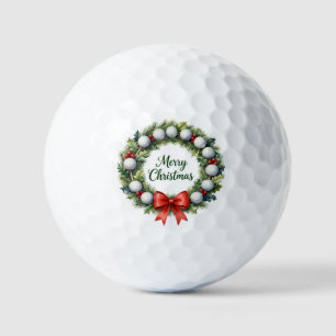 Golf Christmas Wreath Balls