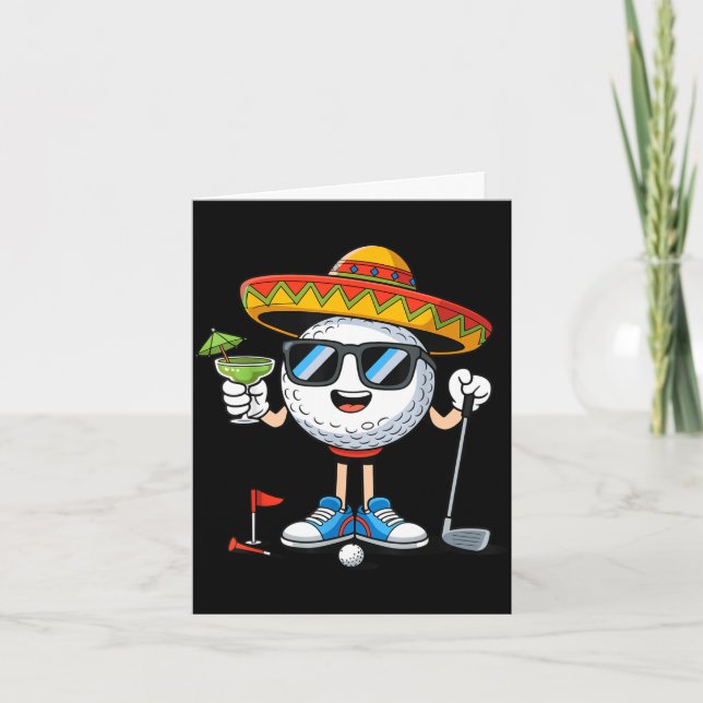 Golf cinco de mayo golfing  card (Front)