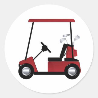 Golf Classic Round Sticker