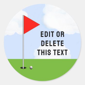 Golf  Classic Round Sticker by partygames at Zazzle
