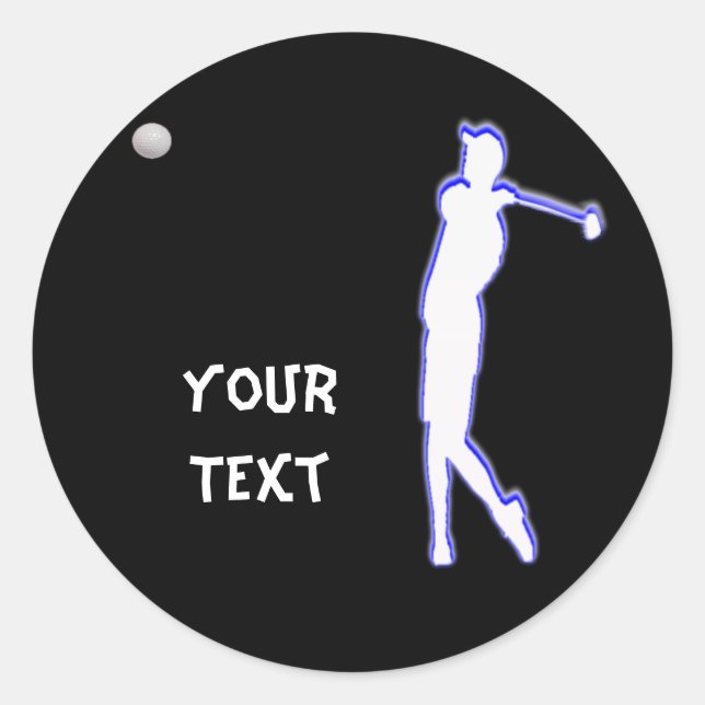 Golf Classic Round Sticker (Front)