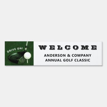 Golf Classic Tournament Event Sign by partygames at Zazzle