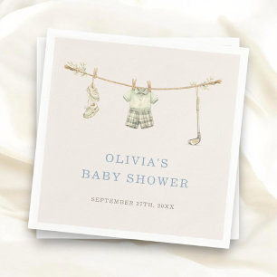 Golf Clothesline Baby Shower Party Napkins