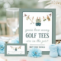 Golf Clothesline, New to the Club Baby Shower